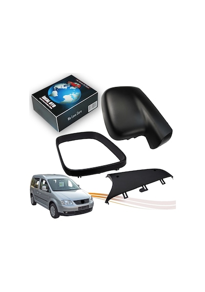 Volkswagen Caddy 3 2004 - 2015 Dış Ayna Kapak Seti -sol 7e18575289 B9