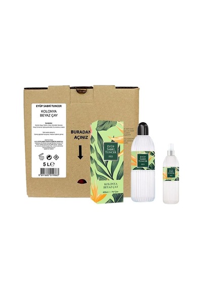 Beyaz Çay Kolonyası Paketi 5 Lt, 400 Ml Ve 150 Ml