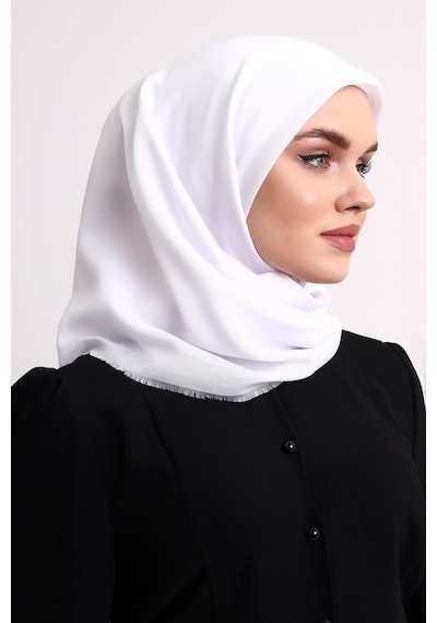 Pamuklu Pano Düz Desensiz Örtü Beyaz