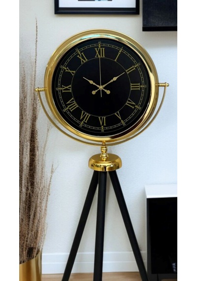 İhtişam Gold Tripod Ayaklı Saat Çok Renkli