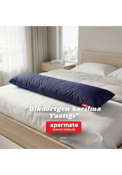 Xpermate Sarılma Yastığı, Bacak Arası Yastığı Dikdörtgen Lacivert