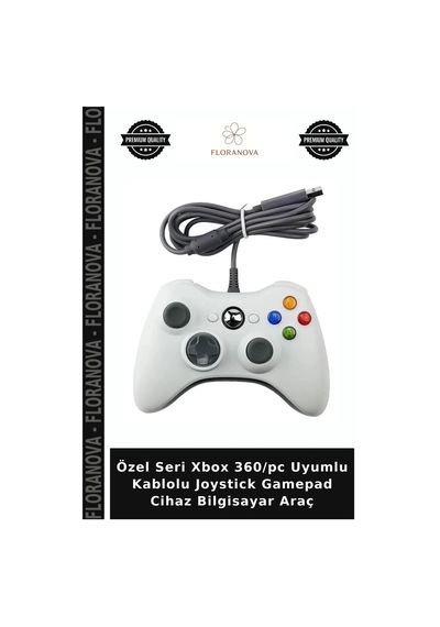 Özel Seri Xbox 360/pc Uyumlu Kablolu Joystick Gamepad Cihaz Bilgisayar Araç