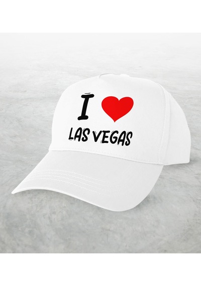 Bk Kids BK Gift I Love Las Vegas Tasarımlı Beyaz Şapka - Model 1
