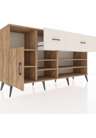Hyperion Konsol 6 Raflı 2 Çekmeceli Tek Kapaklı 176x44x99 Çam-ça Çam-çam/aytaşı Hyperion Konsol 6 Raflı 2 Çekmeceli Tek Kapaklı 176x44x99 Çam-ça Çam-çam/aytaşı
