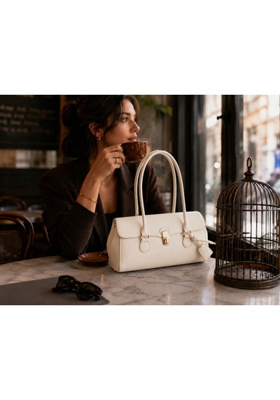 Housebags Jardin Elegance New Trend Omuz Çantası Bej