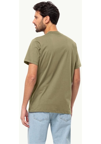 Jack Wolfskin Essential T M Erkek T-shirt-28377-yeşil Yeşil