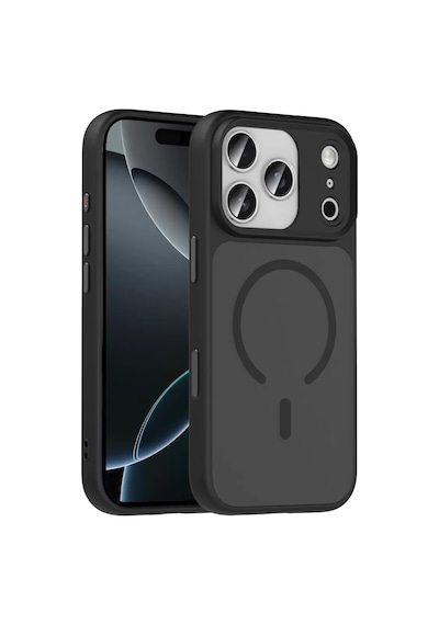 Joko Apple Uyumlu iPhone 17 Pro Max Uyumlu Megane Magsafe Kapak - Siyah