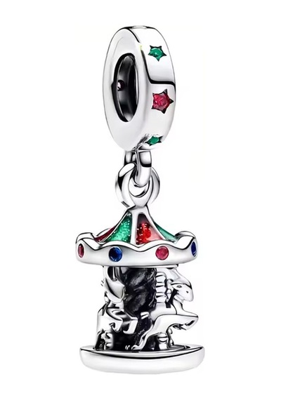 Atlı Karınca Sallantılı Charm Gümüş