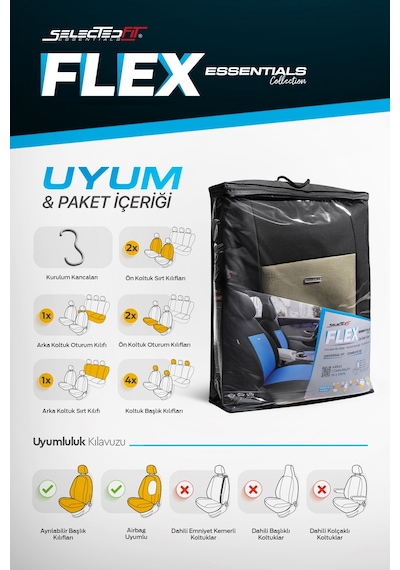 Selectedfit Flex Design Universal Oto Koltuk Kılıfı 26091828