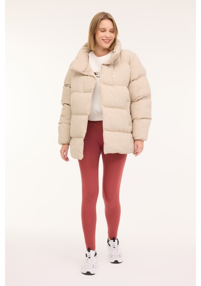 Kinetix Wl Threadbone 3 4pr Bej Kadın Uzun Kaban Bej