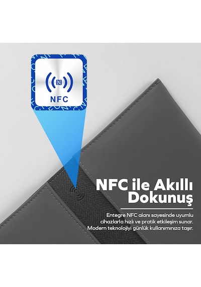 Woyax S-touch 13-14 İnç Nfc Özellikli Laptop Çantası Su Geçirmez Apple Macbook Uyumlu Kılıfı Apple iPad Tablet El Çantası Gri