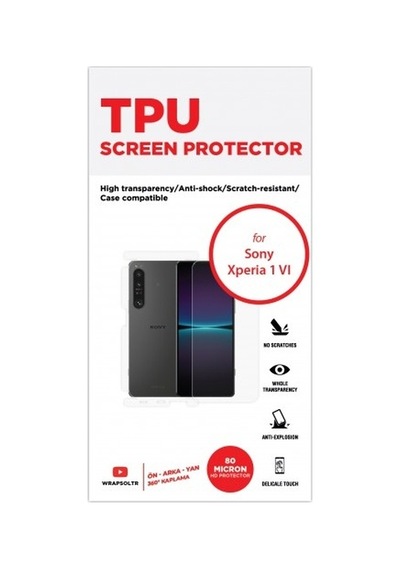 Sony Xperia 1 Vı Ön, Arka Ve Yan 360 Derece Tam Kaplama Tpu Film