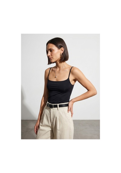 Dilvin 21200 Bra-free Askılı Top Siyah
