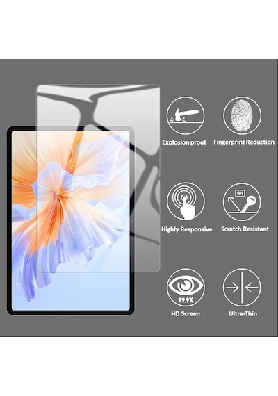 Honor Pad V9 İle Uyumlu Kırılmaz Tablet Temperli Cam Ekran Koruyucu