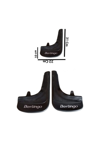 Citroen Berlingo 2008-2018 Berlingo Yazılı2'li Tozluk Çamurluk Paçalık