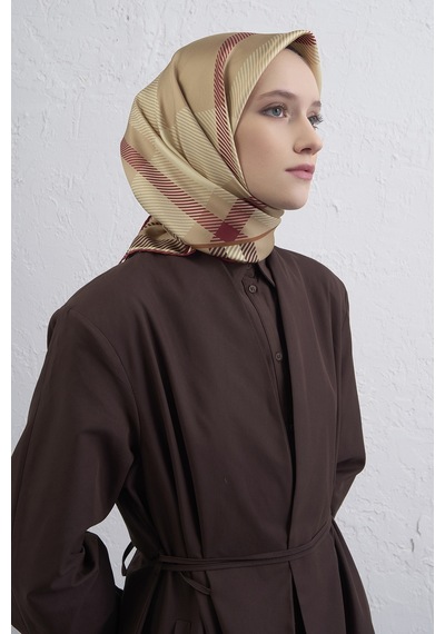 Armine Sura İpek Eşarp -2025/2026 -9418 Gold