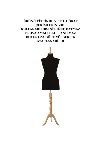 2 Adet Vitrin Amaçlı 36 Beden Terzi Mankeni İğne Batmaz 4