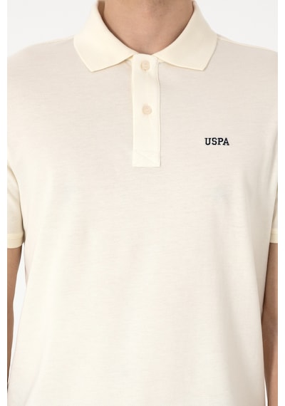 U.S. Polo Assn. Erkek Regular Fit Polo Yaka Krem Basic Tişört 50306007-VR071