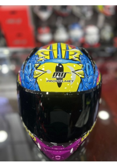 Mts 801 Azure Kapalı Kask Pembe - Sarı