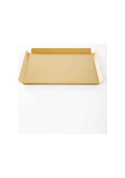 Gold Sunum Tepsisi Dekoratif Servis Tepsisi Gold