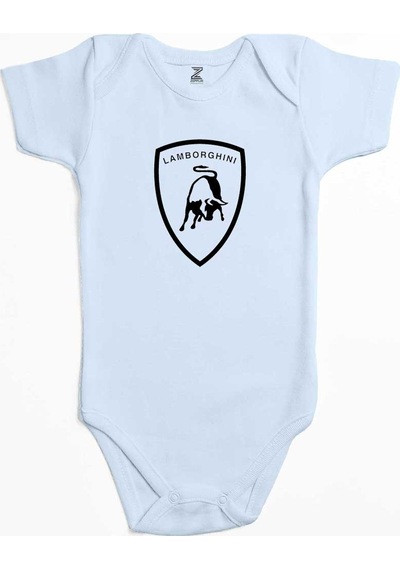 Zepplin Giyim Lamborghini Logo Black Pembe Bebek Body Zıbın