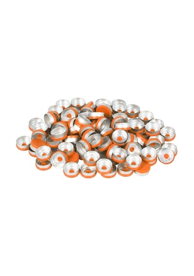 Borox Alüminyum Kapak 20mm Flakon Vial Kapağı Turuncu 100lü