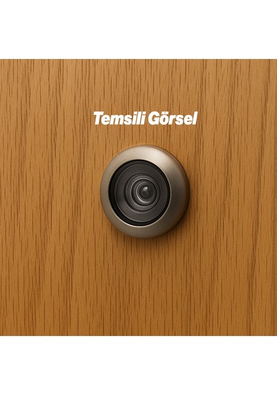 Kalite Kapı Dürbünü Saten 50-75 Mm 14 Mm Delik Çapı Güvenlik Gözetleme Aparatı Metal Gövde
