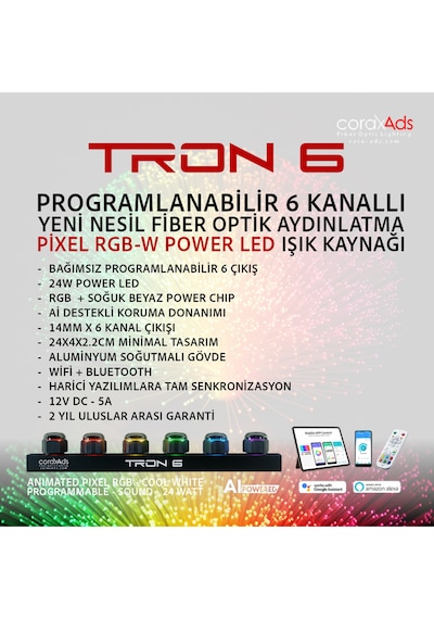 Otobüs Ambiyans Aydınlatma Fiber Optik Yıldız Tavan Seti Çok Renkli