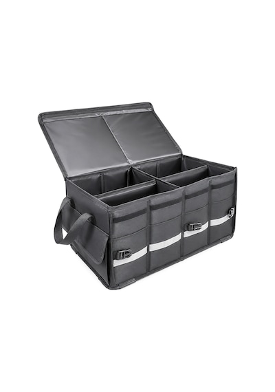 Büyük Boy Premium Araç İçi Bagaj Düzenleyici Organizer Çanta Oxford Kumaş Reflektörlü Araba Oto Bagaj Çantası