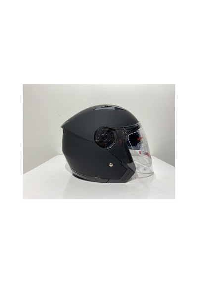 Jk 512 Güneş Vizörlü Mat Siyah Açık Kask