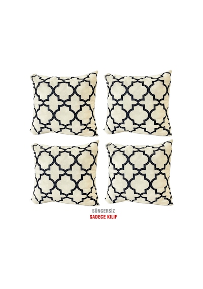 Kırlent Yastık Kılıfı Vip Yastık Kılıfı 4 Adet-43X43 Cm(Alaçatı) (524873713)