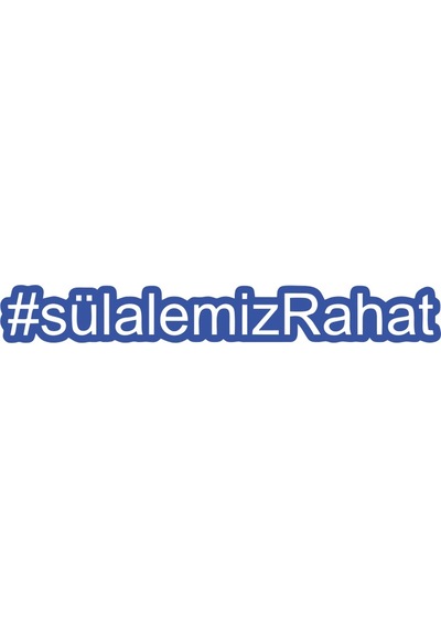 Sülalemiz Rahat Araba Sticker 17x17 Cm Mavi