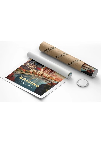 Çerçevesiz Poster Modern Çin İn Yüzü