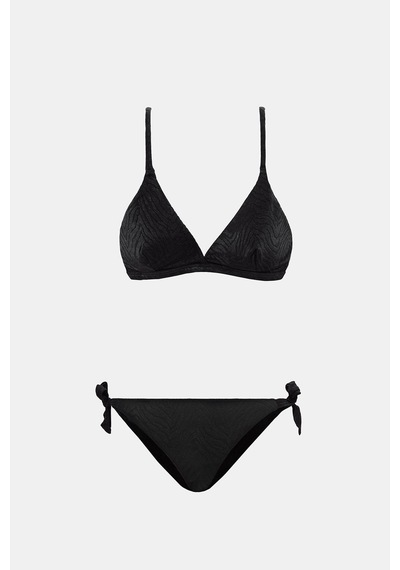 Amarelle Bali Siyah Dolgusuz Üçgen Bikini Takım Siyah