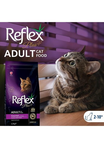 Plus Yetişkin Kediler İçin Tavuk Etli, Renkli Taneli Kedi Maması 1,5 Kg