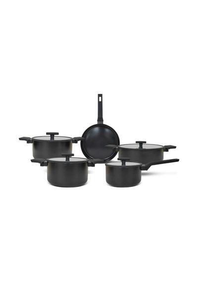 Lusso Plus 9 Parça Seramik Tencere Seti Tr-4660-6953 Siyah