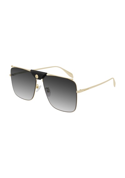 Alexander Mcqueen Am0318s 001 Unisex Güneş Gözlüğü Altın