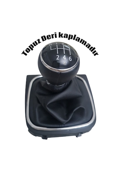 Golf 5 Golf 6 Jetta Scirocco Vites Topuzu 6 İleri Deri Kaplamadır Gri
