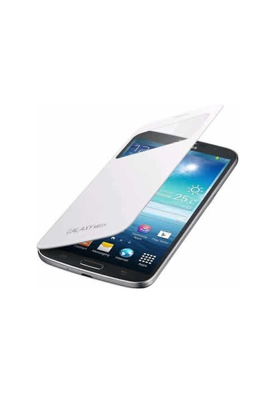 Galaxy Mega İ9200 İle Uyumlu S View Cover Kılıf Beyaz Ef-cı920bwegww