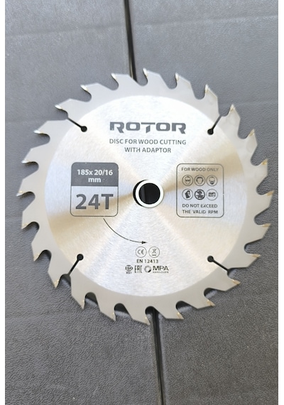 Ahşap Kesme Diski Rotor 160 20/16 Adaptörlü 24t