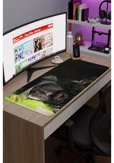 Call Of Duty Kaymaz Dikişli Kauçuk Oyuncu Mousepad V5 - 90x40 Xxl Gaming Mouse Pad Fare Altlığı