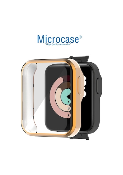 Microcase Xiaomi Mi Watch Lite Önü Kapalı Tasarım Silikon Kılıf