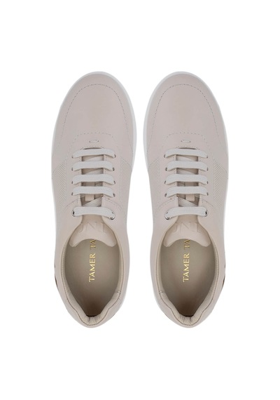 Tamer Tanca Erkek Hakiki Deri Bej Sneakers & Spor Ayakkabı 1093 1198 Erk Ayk Y25 Bej Dr Bej