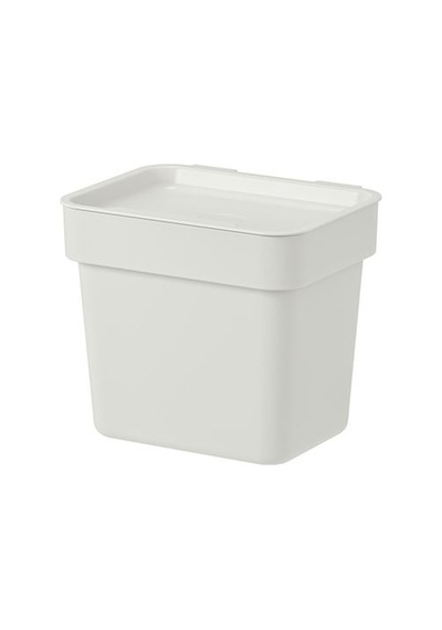 Ikea Hållbar Atık Ayırma Kutusu, Açık Gri, 3 Lt