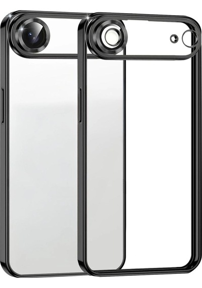 Apple, Uyumlu iPhone 17 Air Razer Lensli Silikon - Siyah