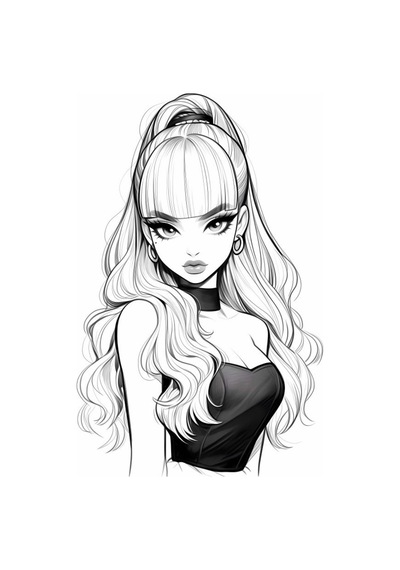 Anime Güzel Kızlar Boyama Kitabı 100 Süper Boyama