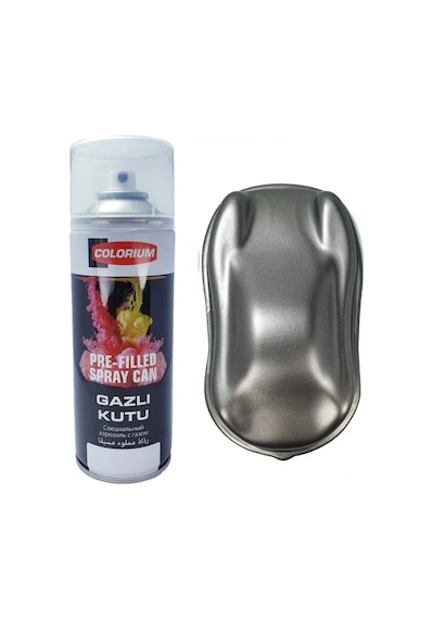Colorium Plasti Bul Dip Boya Sökülebilir Kauçuk Gun Metal Sprey Koyu Gri
