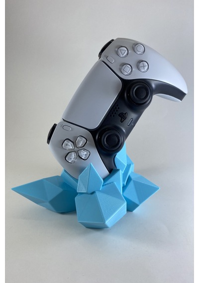 Kazanova Design Ps5 Dualsense Oyun Kolu Kristal Stand Mavi Controller Tutucu