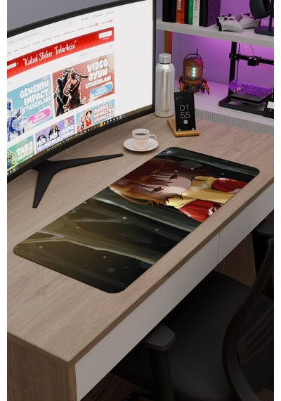 Erased Anime V4 - 70x30 Xl Gaming Kauçuk Kaymaz Taban Mouse Pad Fare Altlığı