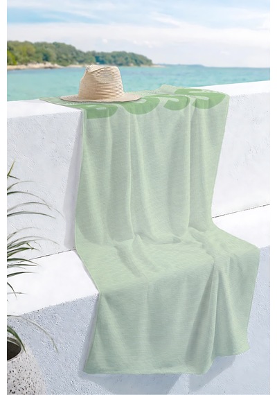 Yeşil Çizgili Boss Yazı Detaylı Plaj Havlusu-minimalist Pastel Modern Hızlı Kuruyan Mikrofiber Havlu Dumanlı Köpüğü Yeşil Çizgili Boss Yazı Detaylı Plaj Havlusu-minimalist Pastel Modern Hızlı Kuruyan Mikrofiber Havlu Dumanlı Köpüğü